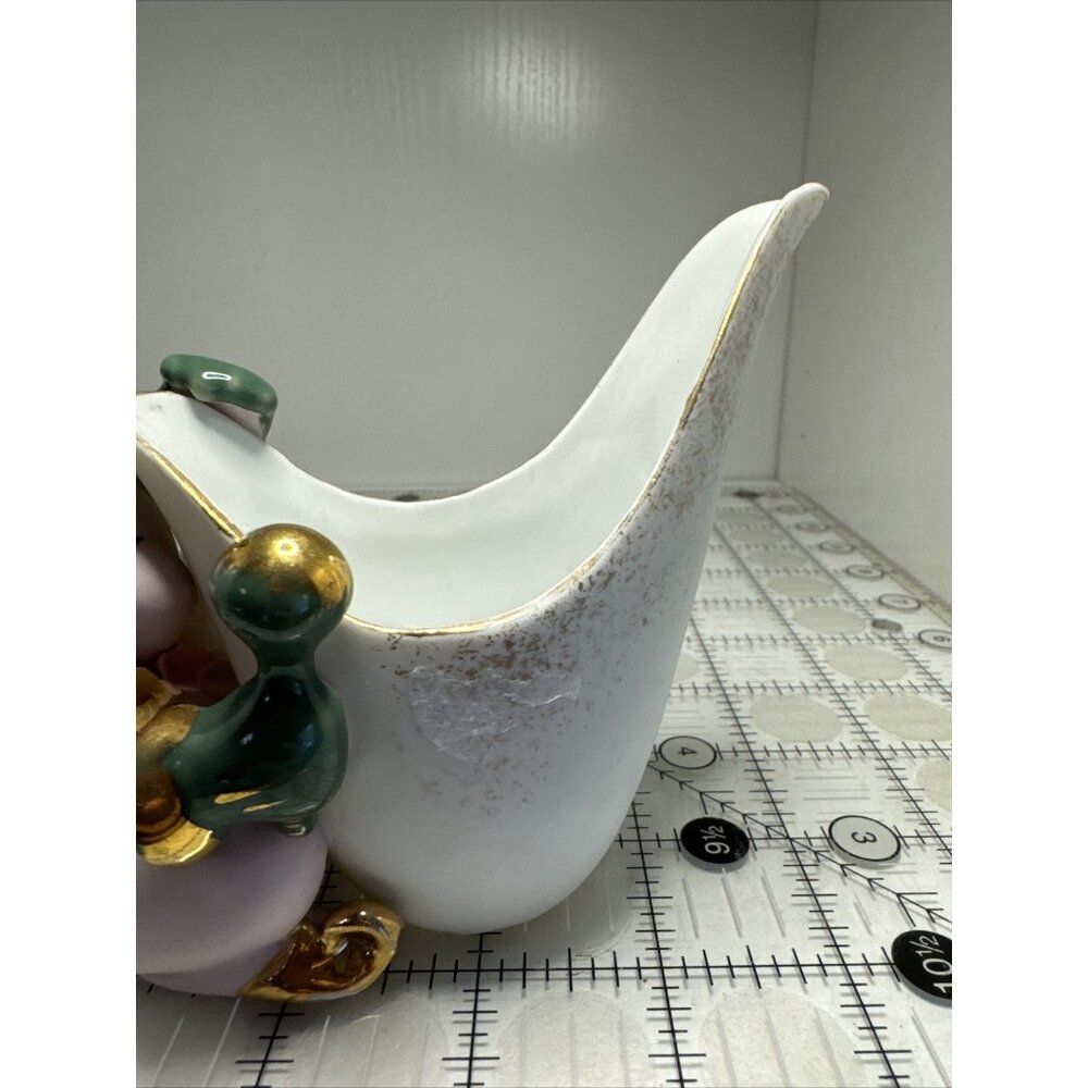 Vintage LEFTON Pink Bunny Rabbit Creamer/Planter Easter Anthropomorphic - Picture 7 of 16
